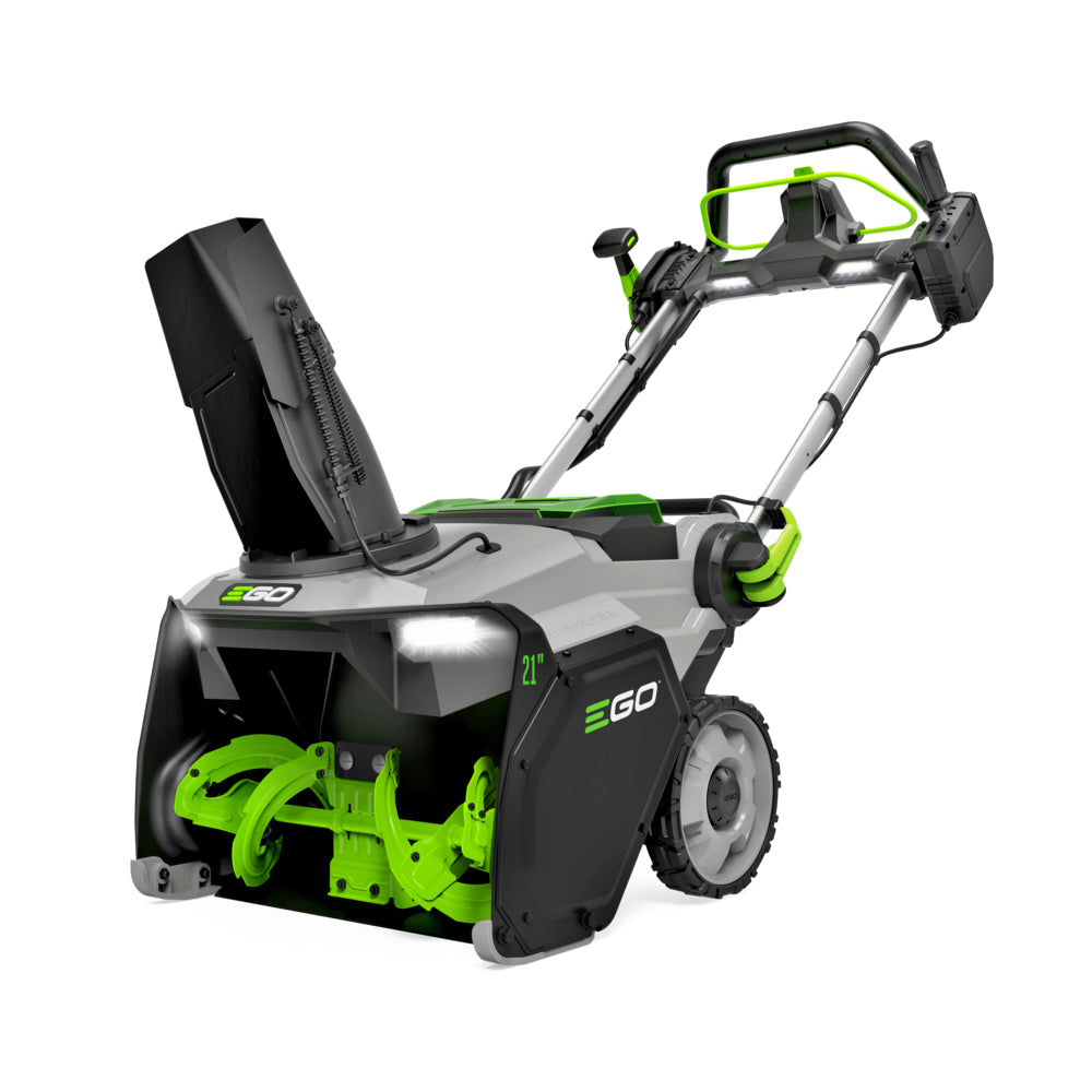 EGO Power+ SNT2134 21" Single-Stage Snow Blower with Peak Power™ and Heated Handle Grips, (2) 6.0Ah Batteries and Dual Port Charger