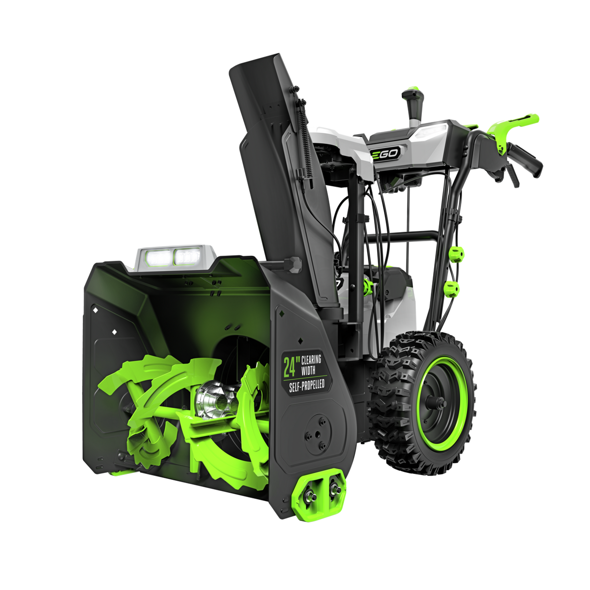 EGO Power+ SNT2416 POWER+ 24 in. Self-Propelled 2-Stage XP Snow Blower with Peak Power™ and 2 x 10.0 Ah Batteries and Dual Port Charger
