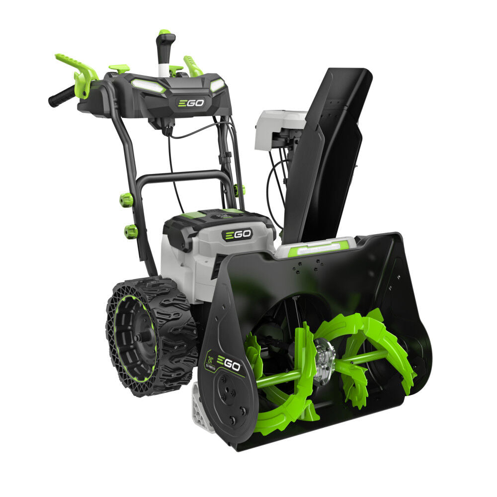 EGO Power+ SNT2425 24" Two-Stage Self-Propelled Snow Blower with (2) 7.5Ah Batteries and Dual-Port Charger