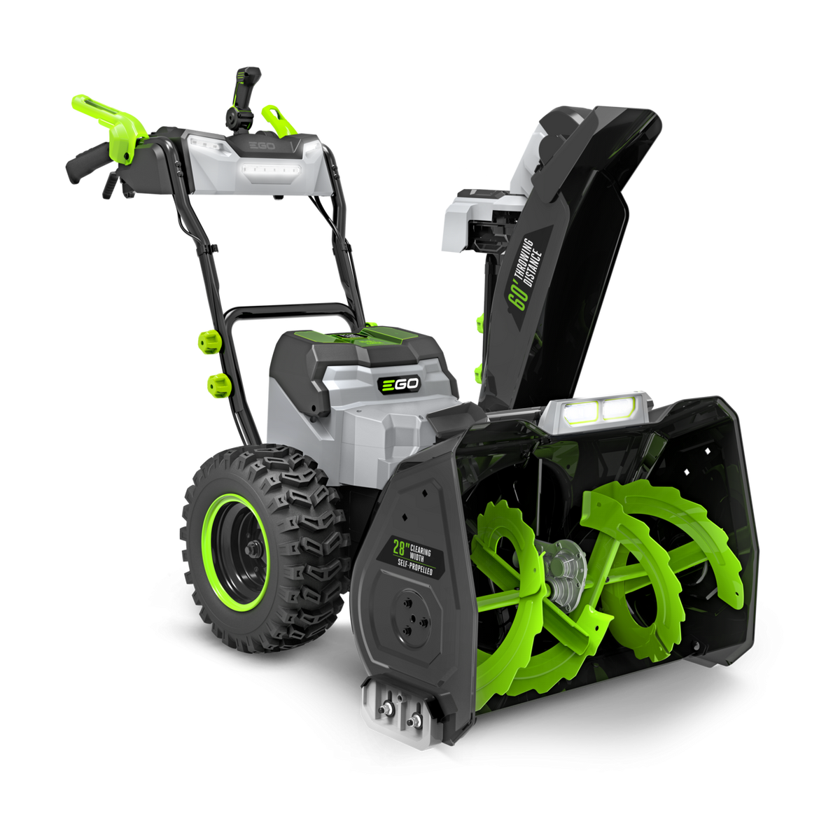 EGO Power+ SNT2807 28 in. Self-Propelled 2-Stage Snow Blower with Peak Power™ and 2 x 12.0 Ah Batteries and Dual Port Charger