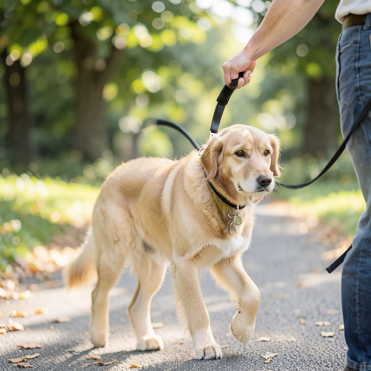 Dog Leash with Traffic Handle