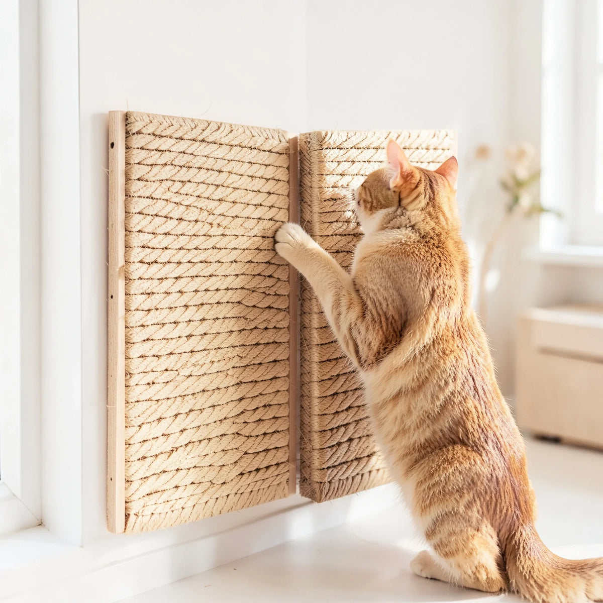 Wall-Mounted Corner Cat Scratcher