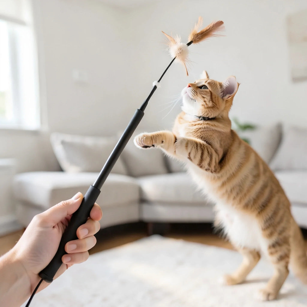 Retractable Cat Teaser Wand