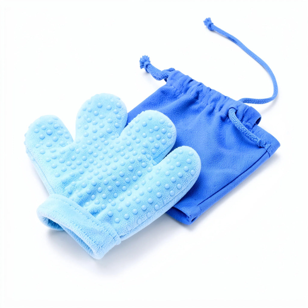 Pet Grooming Glove with Storage Pouch