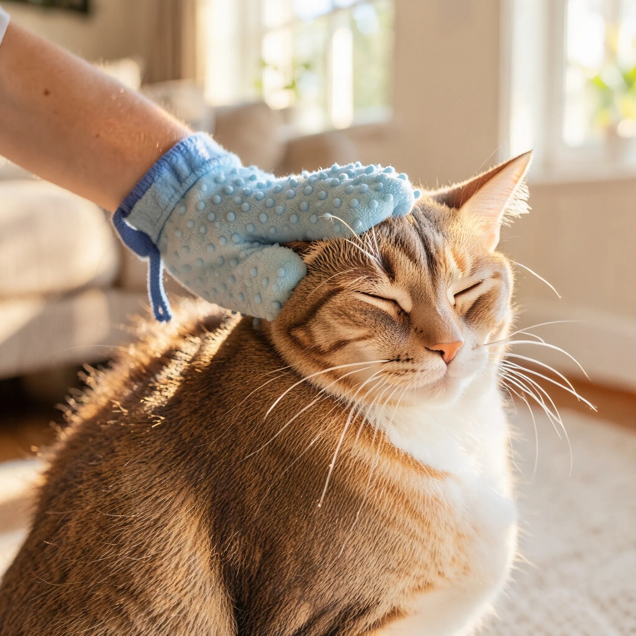 Pet Grooming Glove with Storage Pouch
