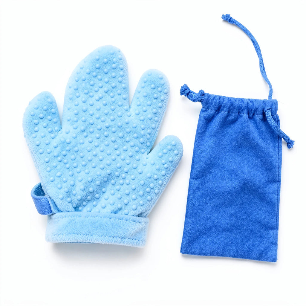 Pet Grooming Glove with Storage Pouch