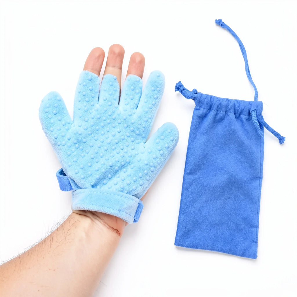 Pet Grooming Glove with Storage Pouch